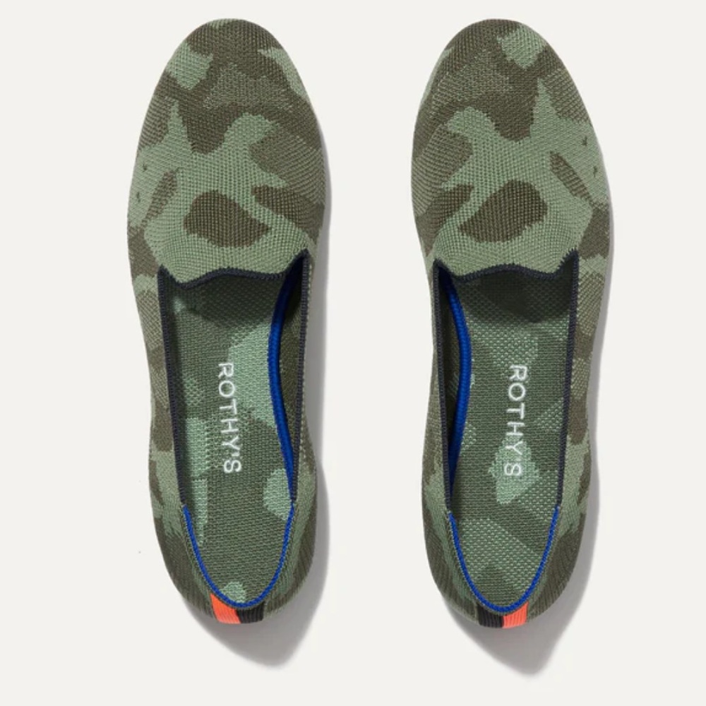 Rothy’s camo loafers size 8